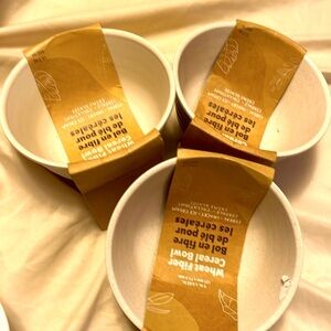 Cereal Bowl Wheat Fiber Classic Tan.  3 bowls available